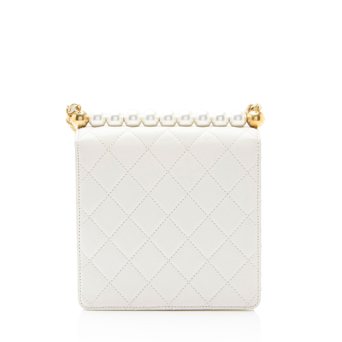 Chanel Lambskin Chic Pearls Small Vertical Flap Bag