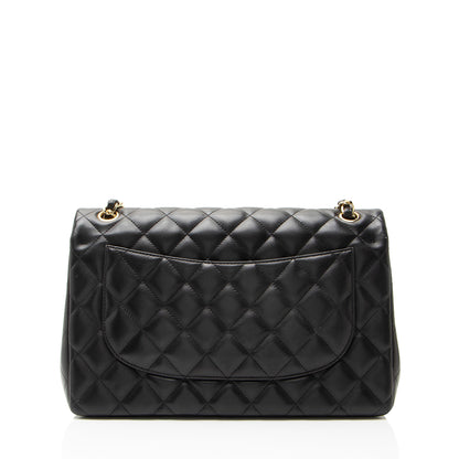 Chanel Lambskin Classic Jumbo Double Flap Bag