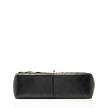 Chanel Lambskin Classic Jumbo Double Flap Bag