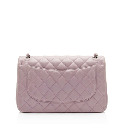 Chanel Lambskin Classic Jumbo Double Flap Bag
