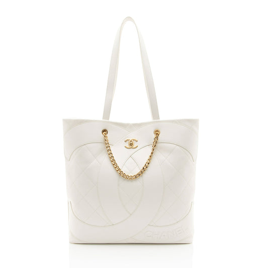 Chanel Lambskin Club Monaco Large Shopping Tote