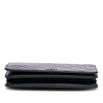 Chanel Lambskin Coco Boy Wallet On Chain