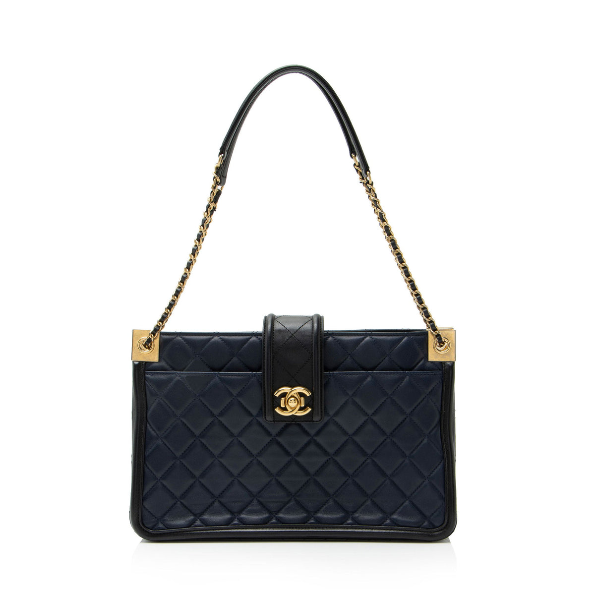 Chanel Lambskin Elegant CC Large Shopping Tote