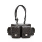 Chanel Lambskin Ligne Cambon Mini Reporter Satchel (SHF-19510)