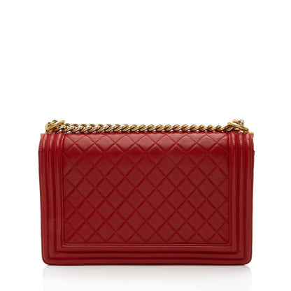 Chanel Lambskin New Medium Boy Bag