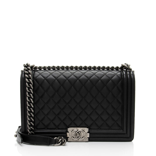 Chanel Lambskin New Medium Boy Bag