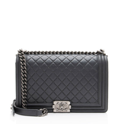 Chanel Lambskin New Medium Boy Bag