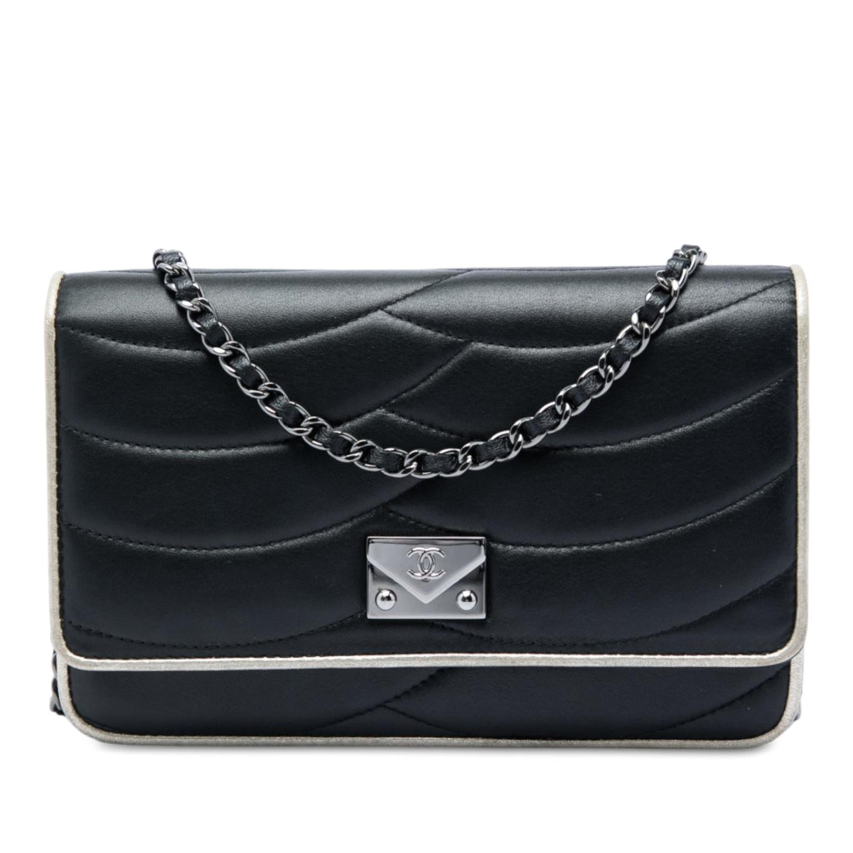 Chanel Lambskin Pagoda Wallet On Chain