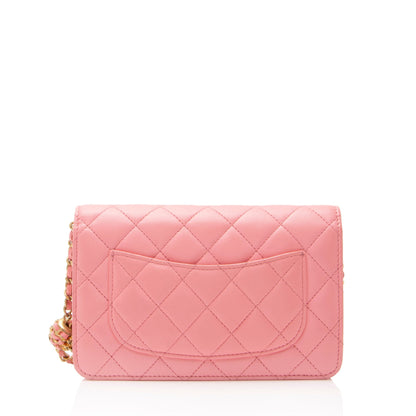 Chanel Lambskin Pearl Crush Wallet on Chain