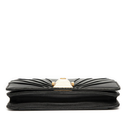 Chanel Lambskin Pyramid Wallet On Chain