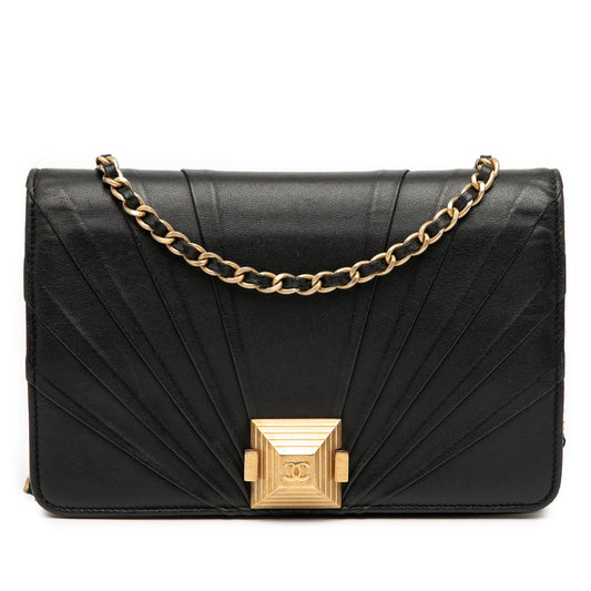 Chanel Lambskin Pyramid Wallet On Chain