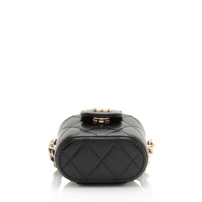 Chanel Lambskin Resin Elegant Chain Vanity Case