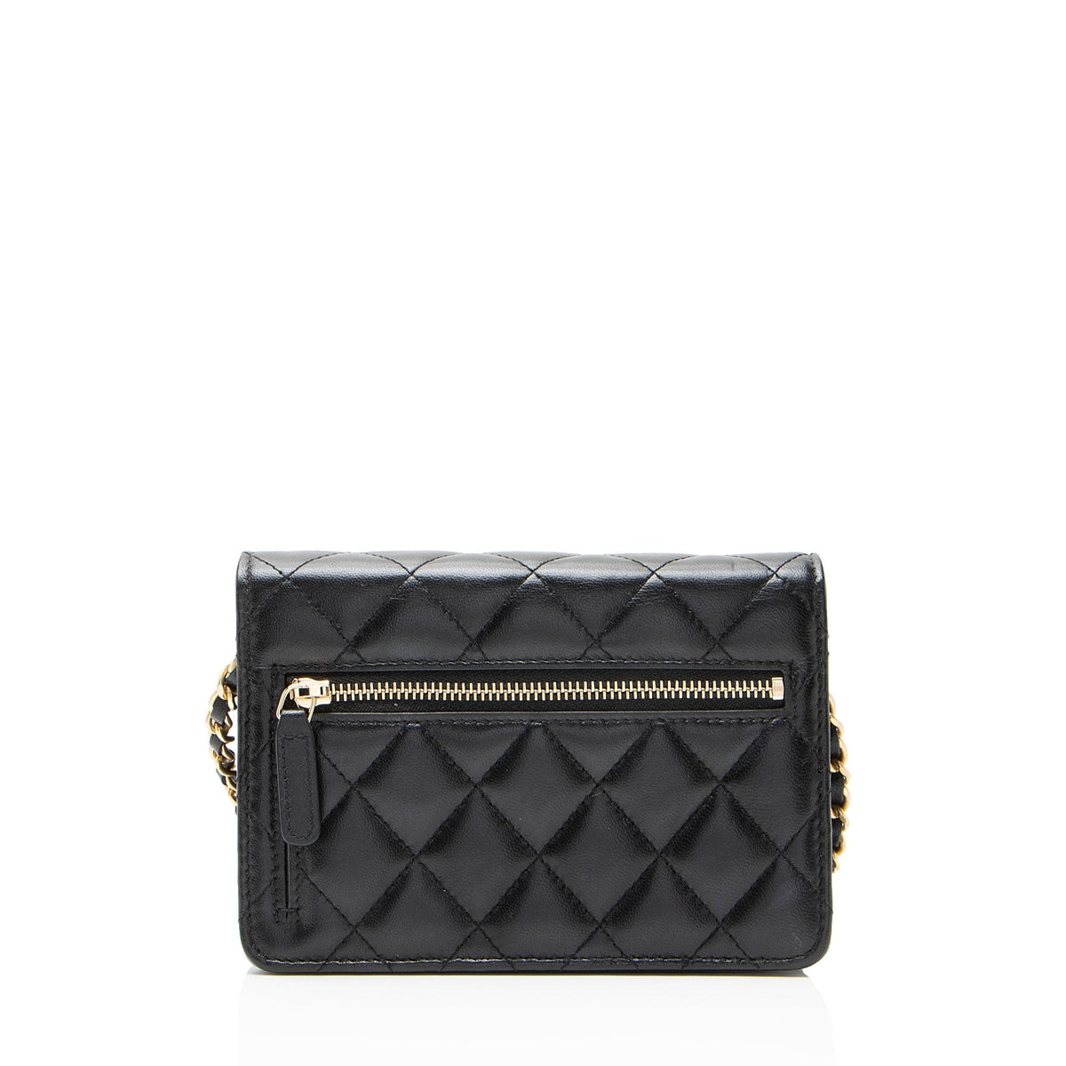 Chanel Lambskin Romance Mini Wallet on Chain