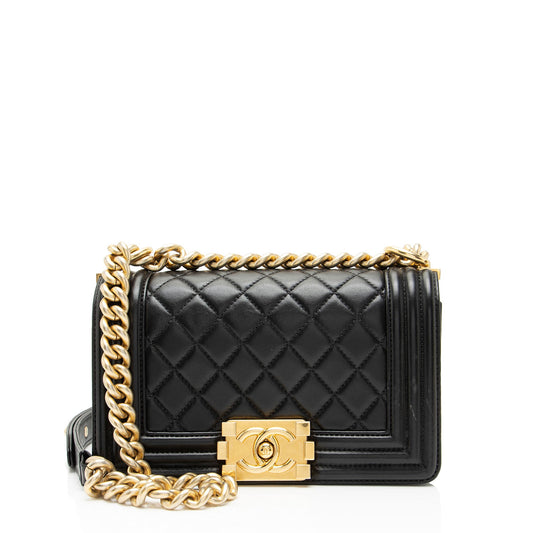 Chanel Lambskin Small Boy Bag