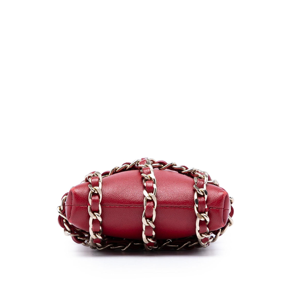 Chanel Lambskin Tech Me Out Clutch With Chain