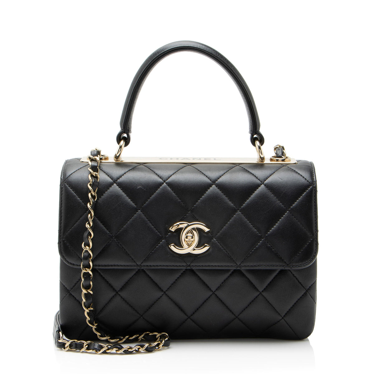 Chanel Lambskin Trendy CC Small Top Handle