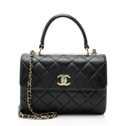 Chanel Lambskin Trendy CC Small Top Handle