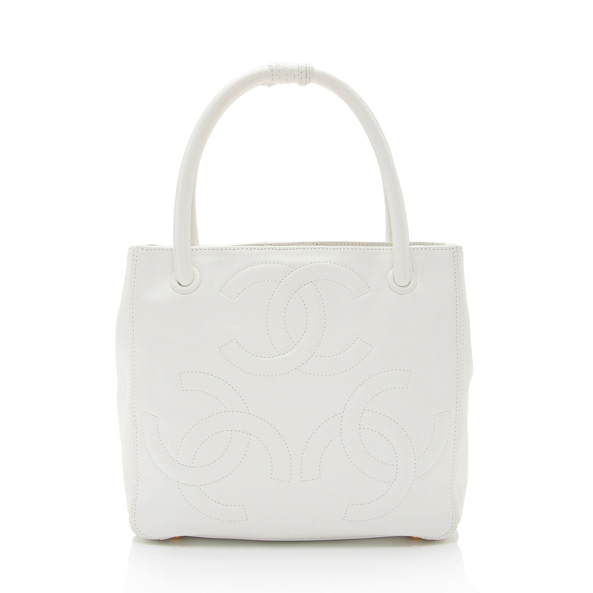 Chanel Lambskin Triple CC Small Tote (SHF-roydAT)