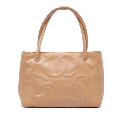 Chanel Lambskin Triple CC Tote