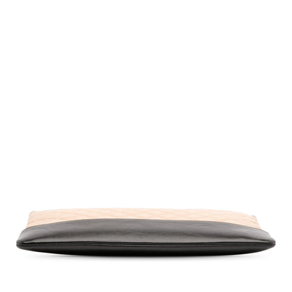 Chanel Large Aged Calfskin Gabrielle O Case Clutch