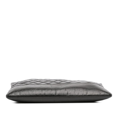 Chanel Large Aged Calfskin Gabrielle O Case Clutch