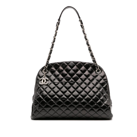 Chanel Large Aged Calfskin Just Mademoiselle Bowling Bag