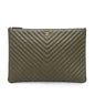 Chanel Large CC Chevron Calfskin O Case Clutch
