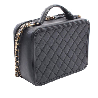 Chanel Large Caviar CC Filigree Vanity Case