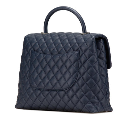 Chanel Large Caviar Coco Top Handle Bag