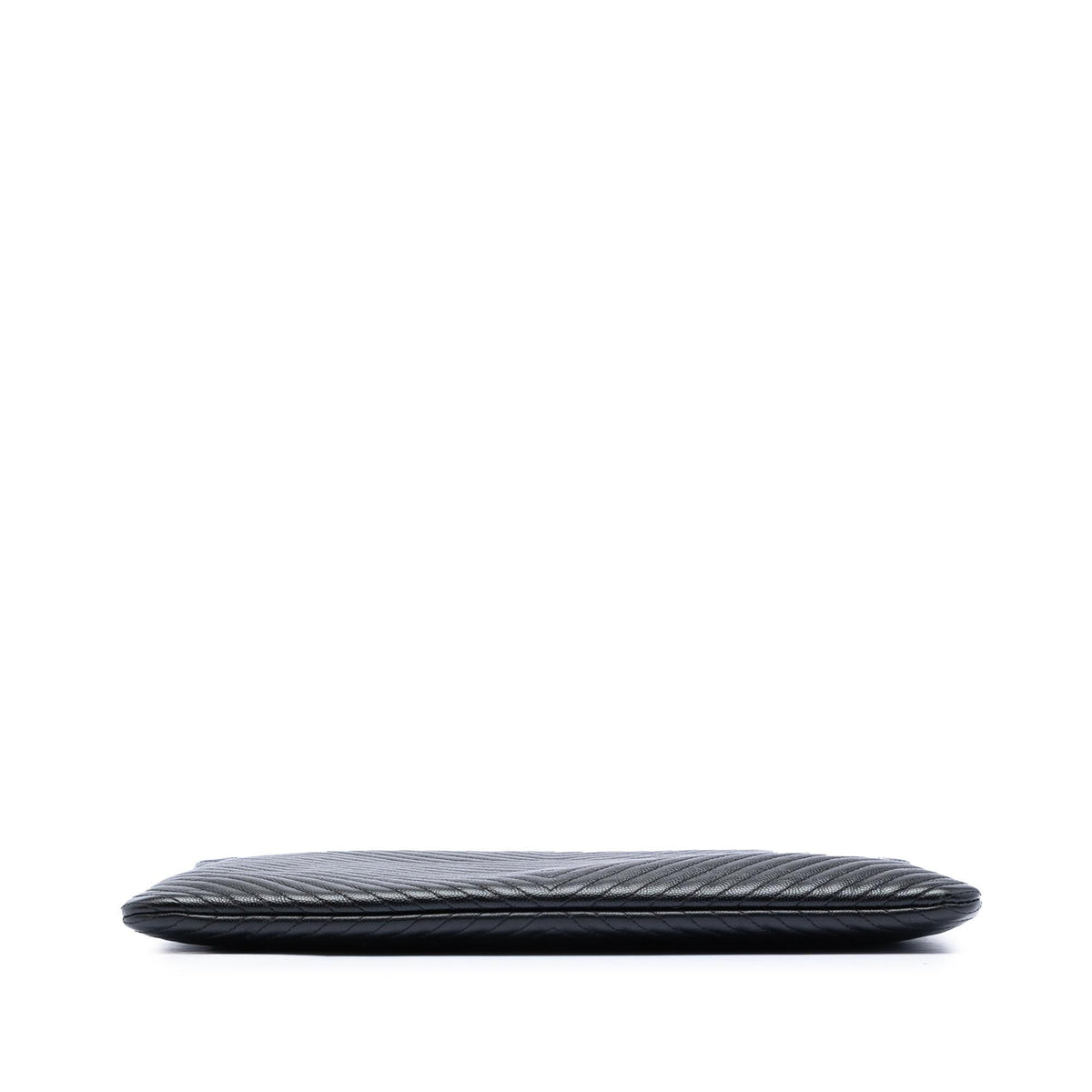 Chanel Large Chevron Caviar O Case Clutch