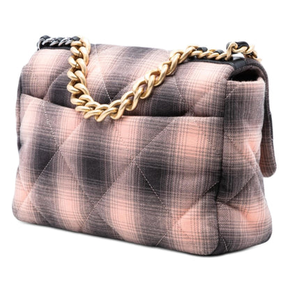 Chanel Large Cotton Check 19 Flap