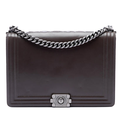 Chanel Large Glazed Calfskin Boy Flap