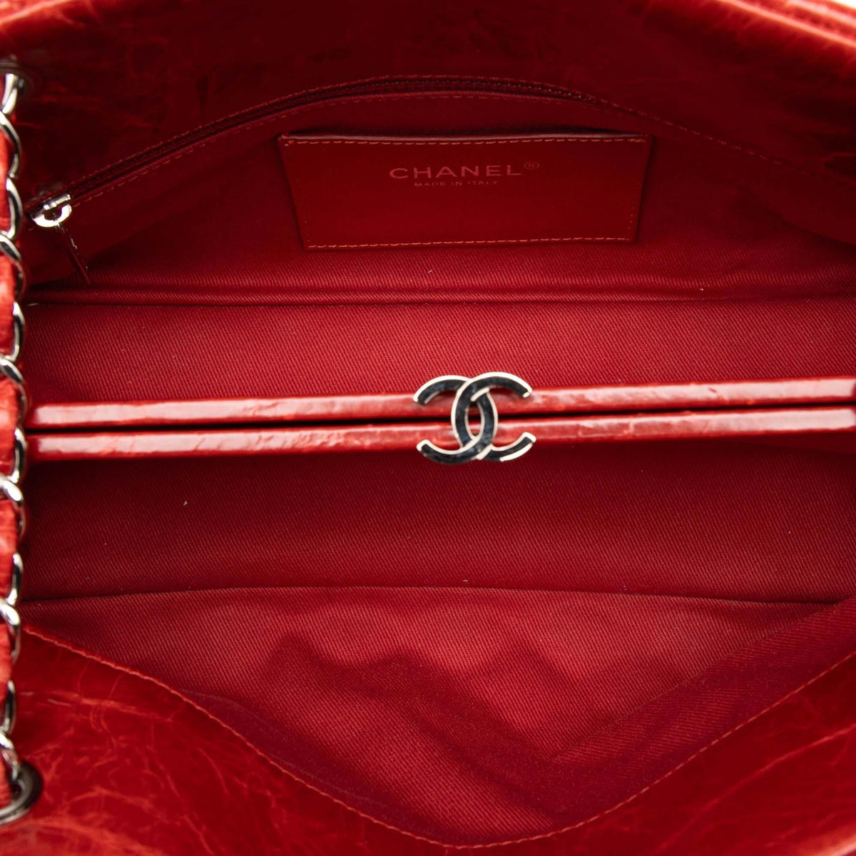 Chanel Large Glazed Calfskin Mademoiselle Bowling Bag