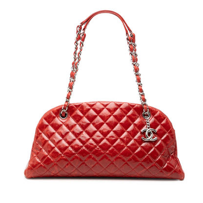 Chanel Large Glazed Calfskin Mademoiselle Bowling Bag