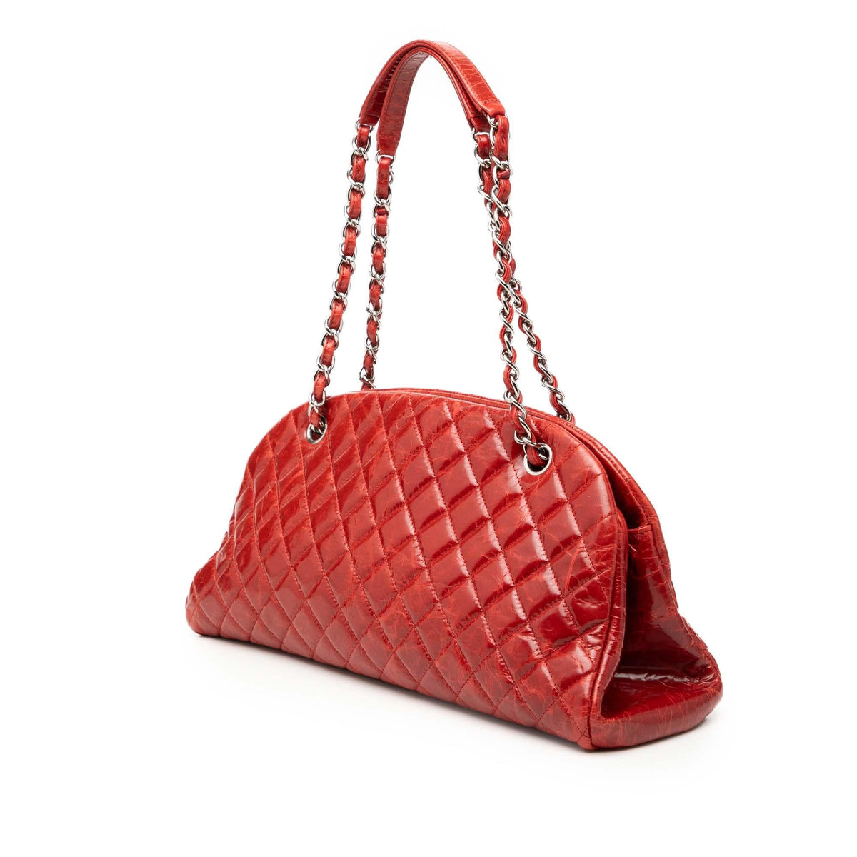 Chanel Large Glazed Calfskin Mademoiselle Bowling Bag