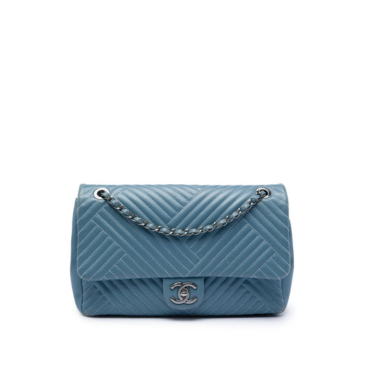 Chanel Large Lambskin CC Crossing Flap