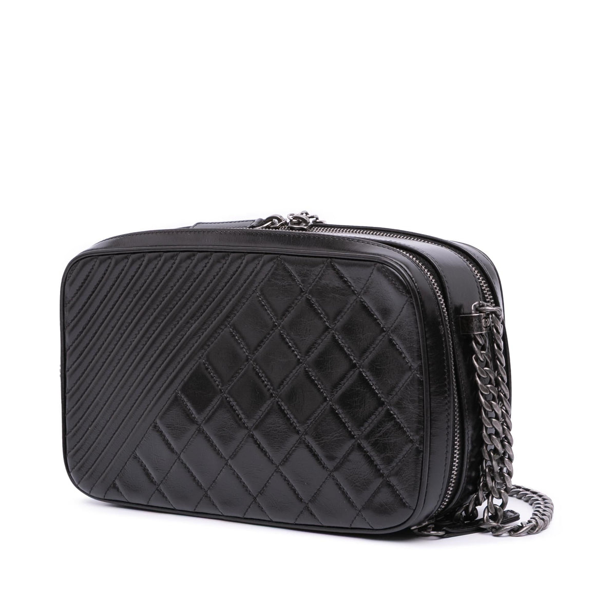 Chanel Large Lambskin Coco Boy Camera Bag