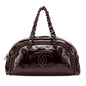 Chanel Large Patent Luxe Ligne Bowler Bag