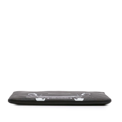 Chanel Large Printed Lambskin La Habana O Case Clutch