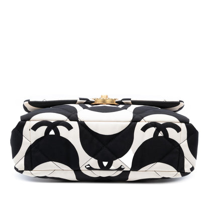 Chanel Large Printed Silk 19 Flap