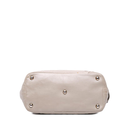 Chanel Large Quilted Aged Calfskin Cotton Club Tote