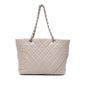 Chanel Large Quilted Aged Calfskin Cotton Club Tote