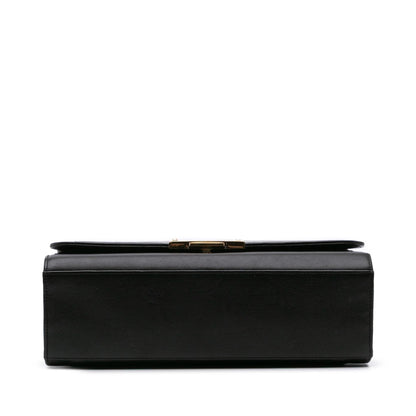 Chanel Large Quilted Calfskin Label Click Flap