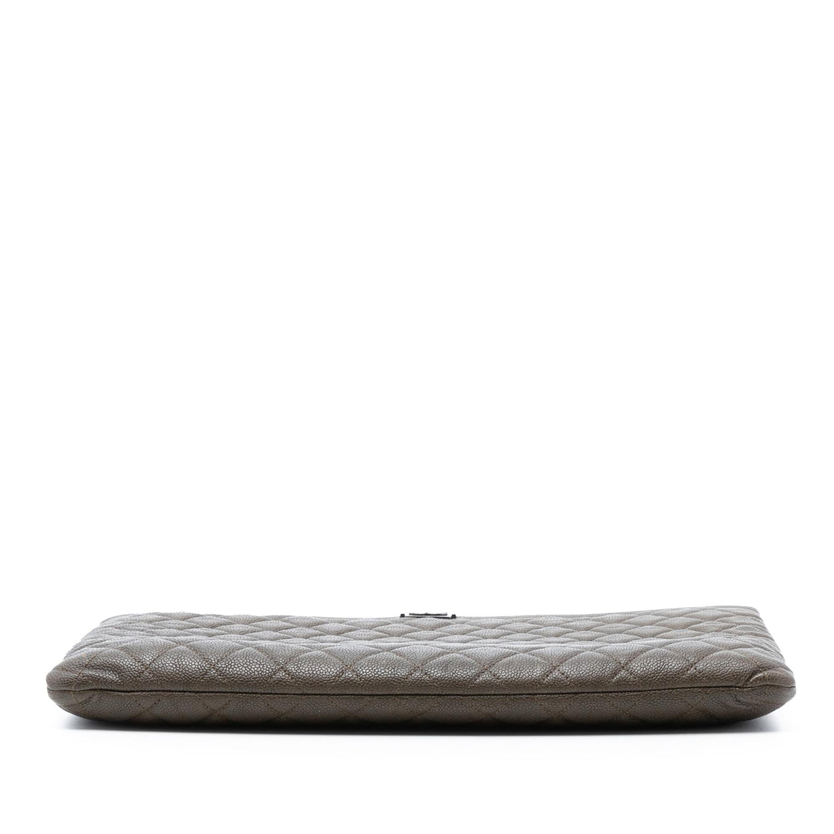 Chanel Large Quilted Caviar Boy O Case Clutch