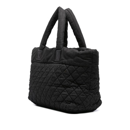 Chanel Large Quilted Denim Coco Cocoon Tote