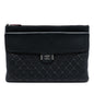 Chanel Large Quilted Grained Calfskin Archi Chic Cosmetic Case