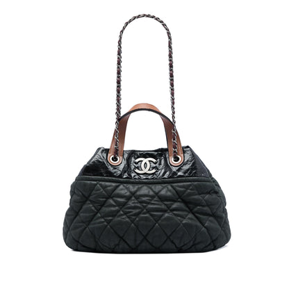 Chanel Large Quilted Iridescent Calfskin In The Mix Satchel