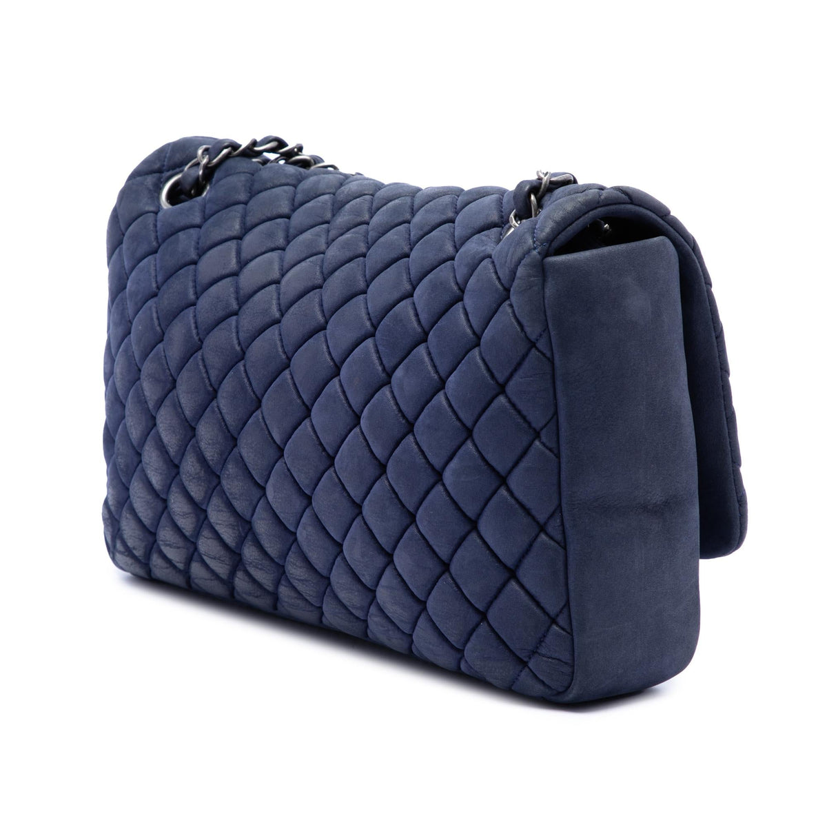 Chanel Large Quilted Iridescent Calfskin New Bubble Flap