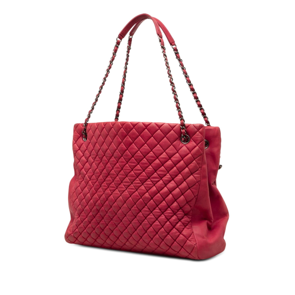 Chanel Large Quilted Iridescent Calfskin New Bubble Tote