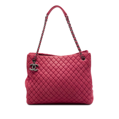 Chanel Large Quilted Iridescent Calfskin New Bubble Tote